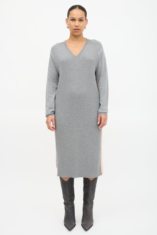 Haider Ackermann Knit & Silk Dress