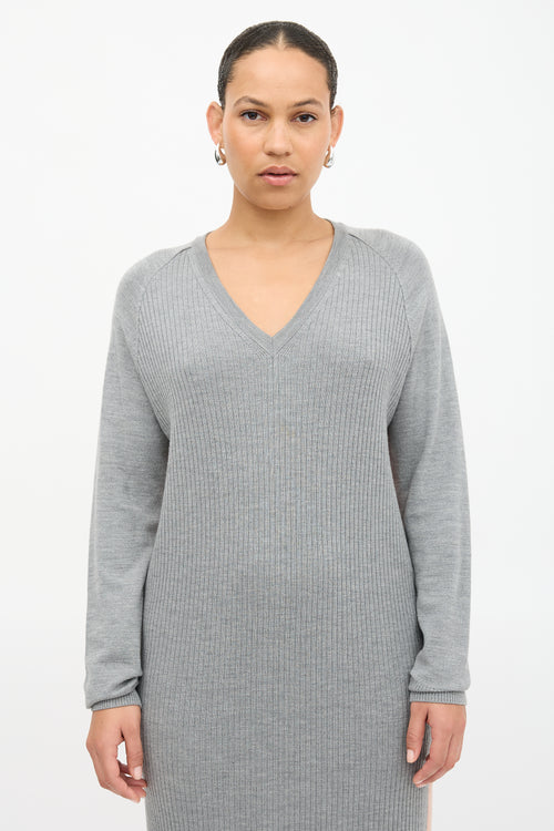 Haider Ackermann Knit & Silk Dress