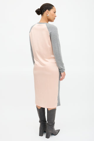 Haider Ackermann Knit & Silk Dress