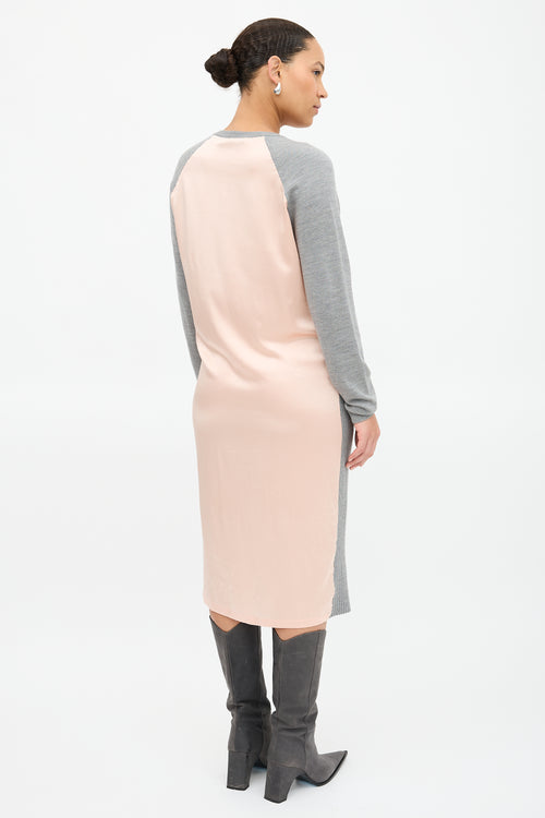 Haider Ackermann Knit & Silk Dress