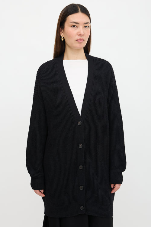 Håndværk Long Ribbed Cardigan