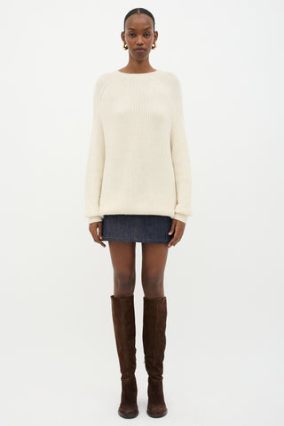 Håndværk Ribbed Crewneck Sweater