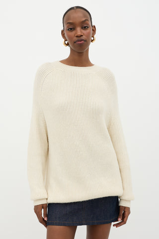 Håndværk Ribbed Crewneck Sweater