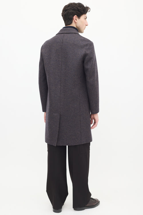 Harris Wharf London Dark Brown Wool Coat