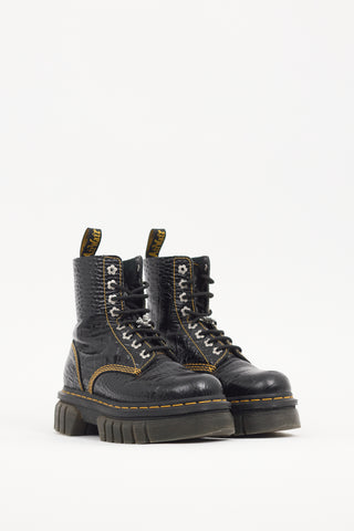 Heaven X Dr. Martens Black Leather Audrick Boot