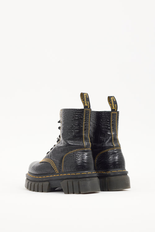 Heaven X Dr. Martens Black Leather Audrick Boot