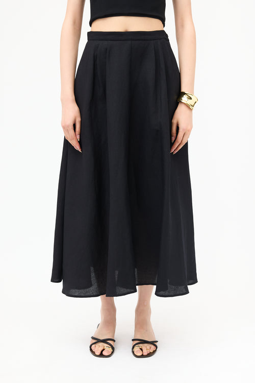 Heidi Merrick Pleated Maxi Skirt