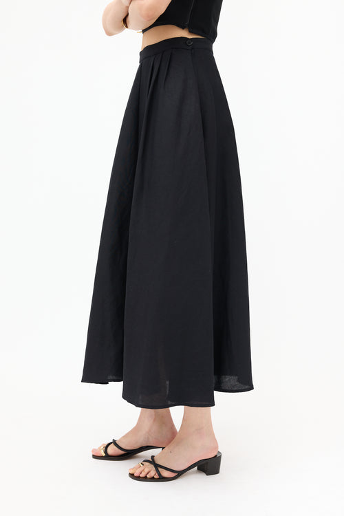 Heidi Merrick Pleated Maxi Skirt
