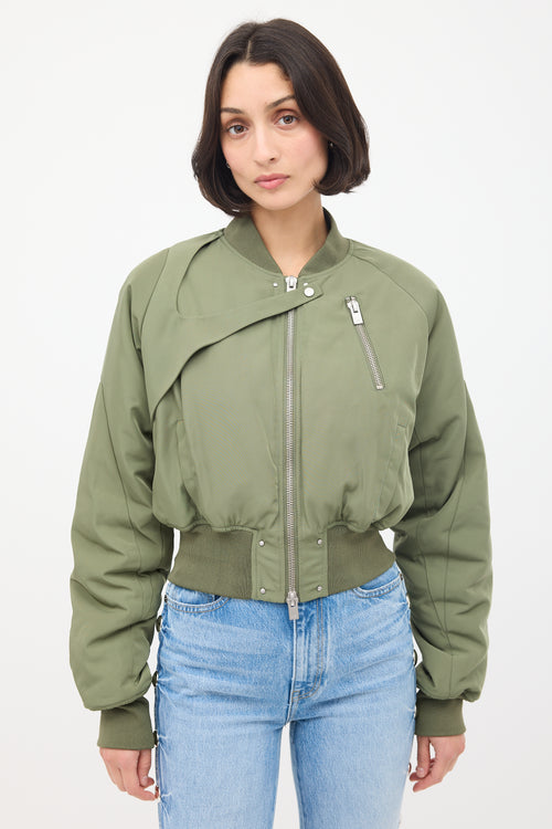 Heliot Emil Khaki Green Harmony Bomber Jacket