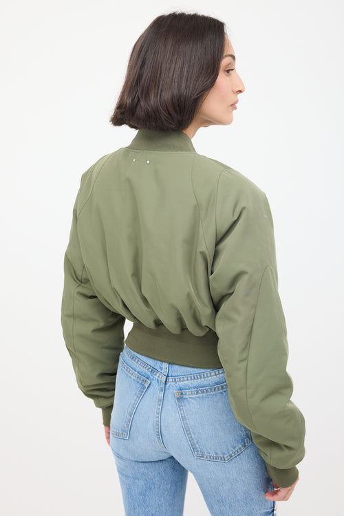 Heliot Emil Khaki Green Harmony Bomber Jacket