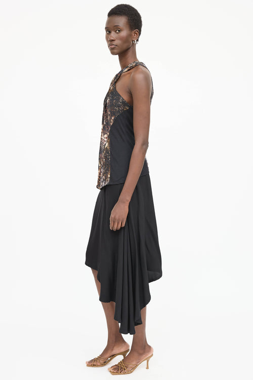 Helmut Lang Printed Sleeveless Top