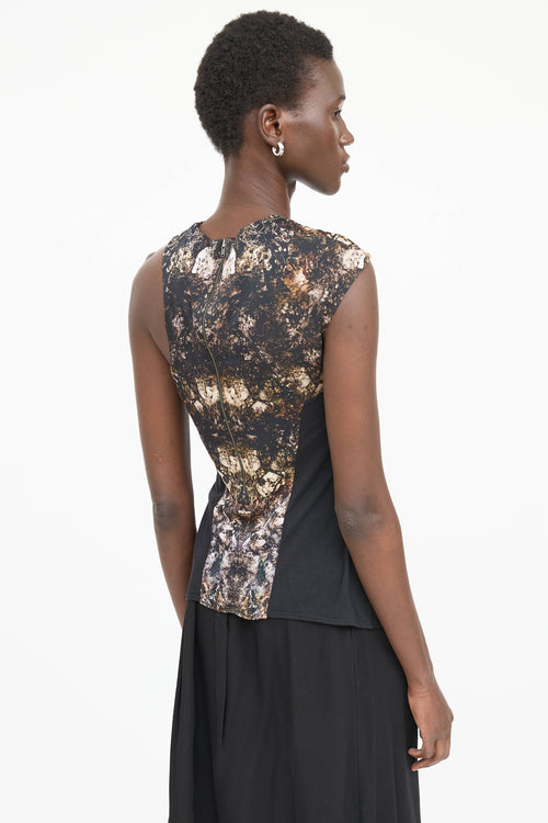 Helmut Lang Printed Sleeveless Top