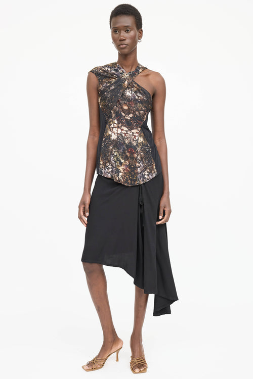 Helmut Lang Printed Sleeveless Top