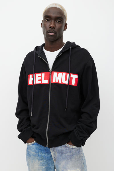 Helmut-Lang-Black-Red-Logo-Zip