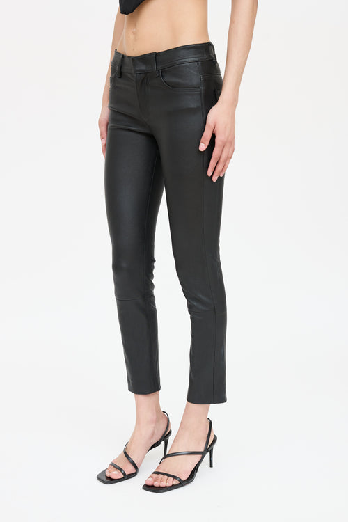 Helmut Lang Leather Slim Pant