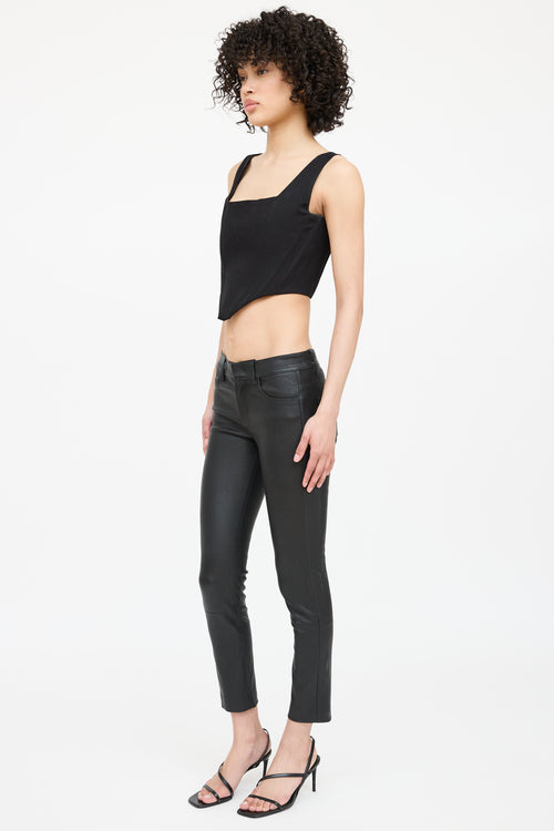 Helmut Lang Leather Slim Pant