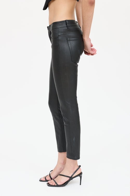Helmut Lang Leather Slim Pant