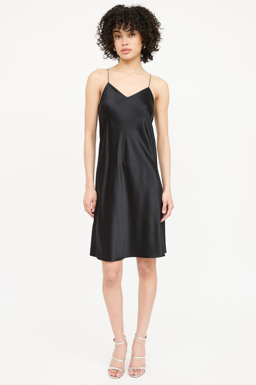 Helmut Lang Silk Zipper Dress