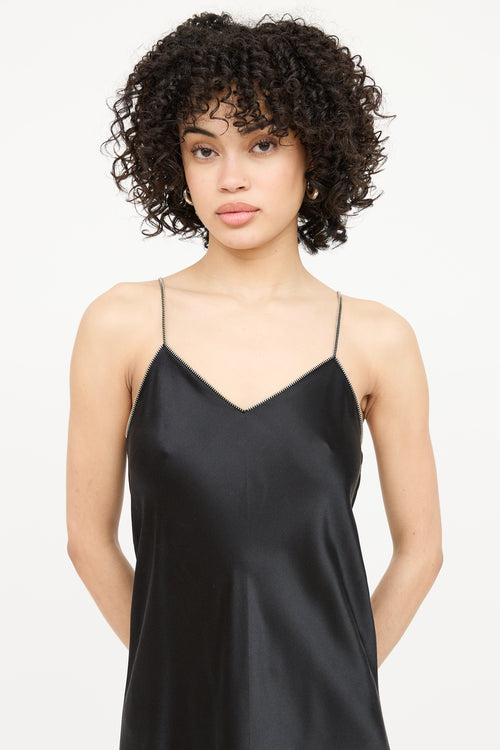 Helmut Lang Silk Zipper Dress