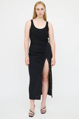 Helmut Lang Gathered Snap Maxi Dress