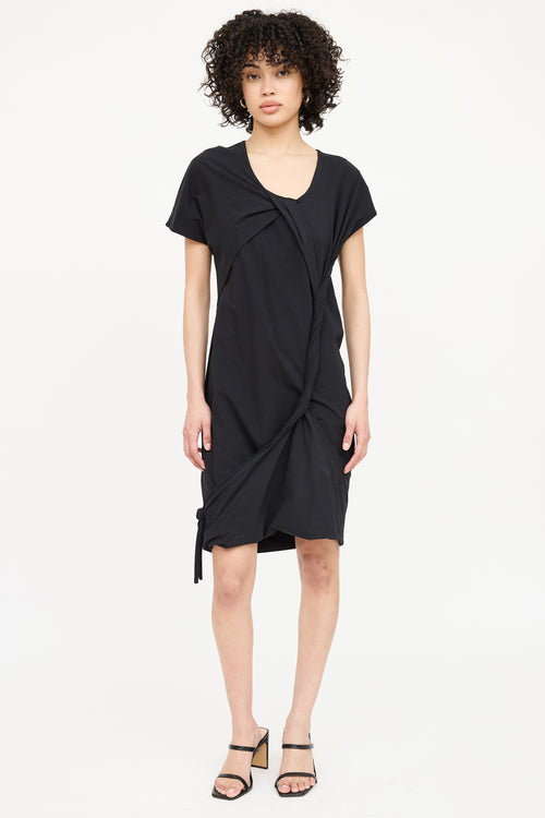 Helmut Lang Twisted Midi Dress