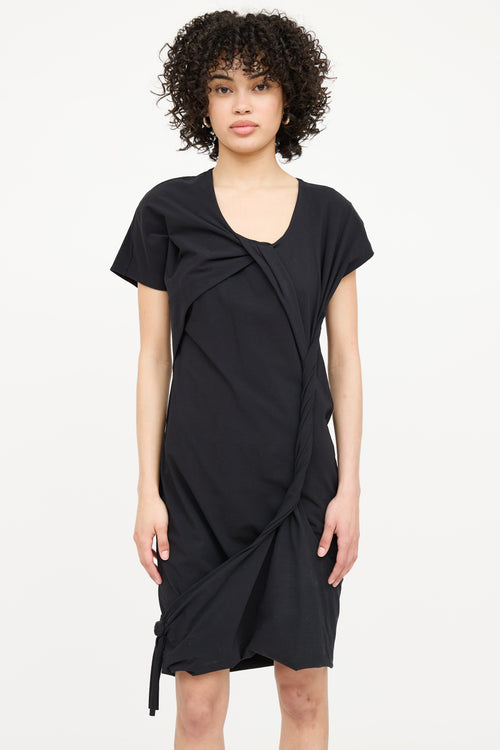 Helmut Lang Twisted Midi Dress