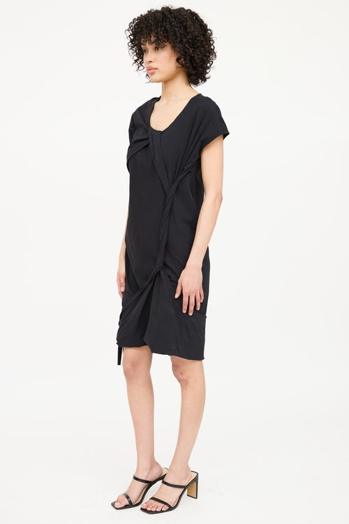 Helmut Lang Twisted Midi Dress