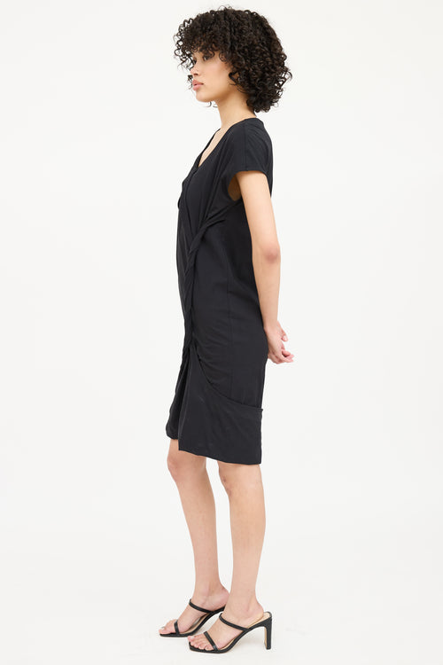 Helmut Lang Twisted Midi Dress