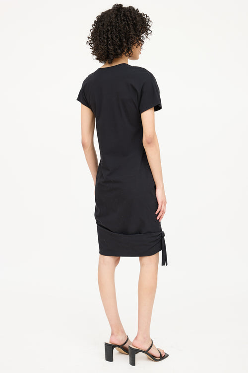 Helmut Lang Twisted Midi Dress