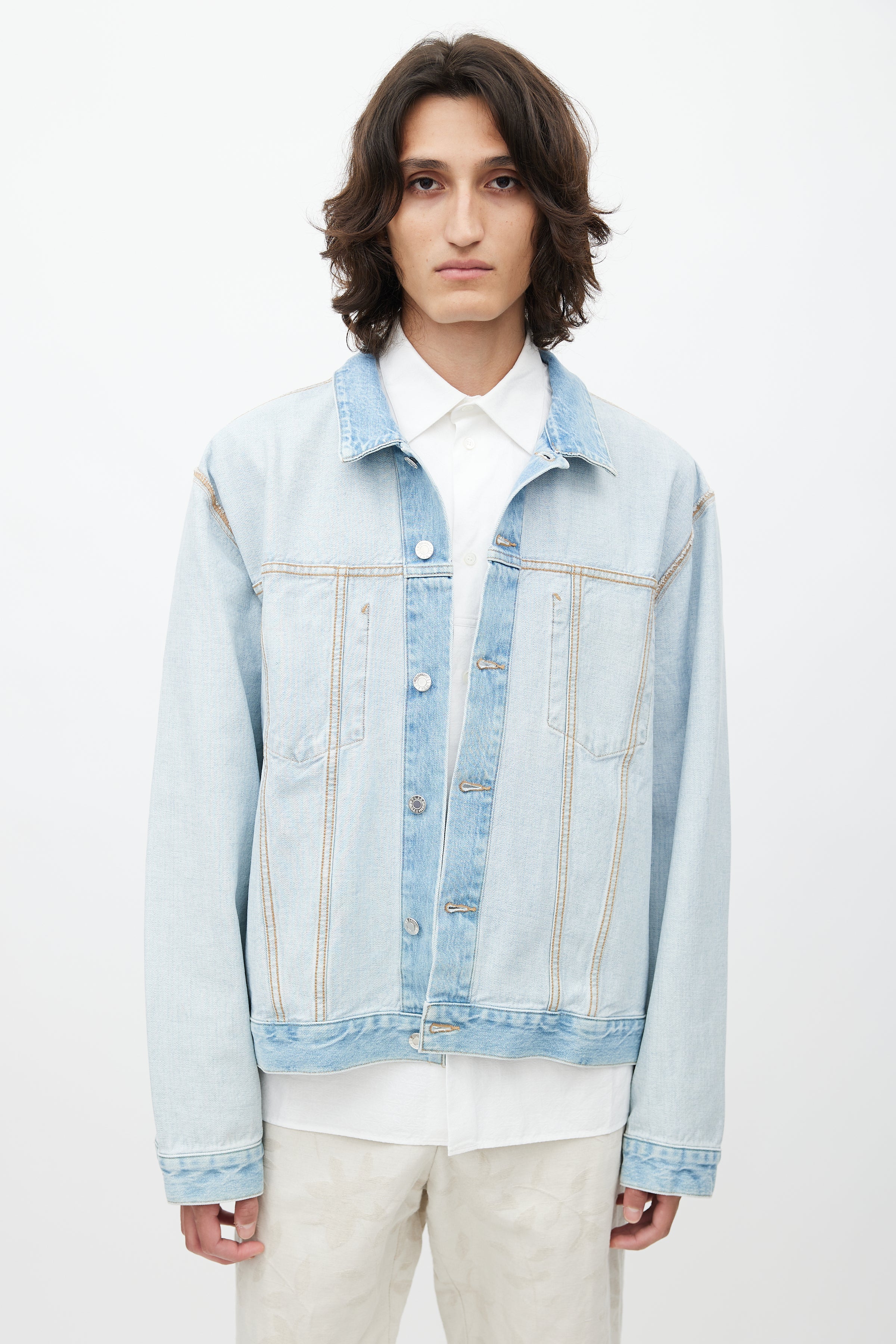 Helmut Lang // Blue Light Wash Denim Jacket VSP Consignment Helmut Lang // Blue Light Wash Denim Jacket VSP Consignment