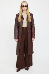Helmut Lang Leather Trench Coat