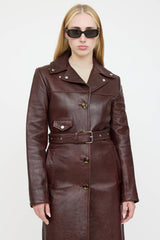 Helmut Lang Leather Trench Coat