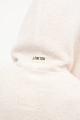 Helmut Lang Cream Sherpa Cut Out Hoodie