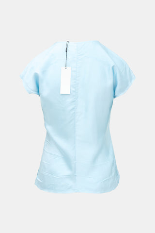 Helmut Lang Crinkled Satin Top