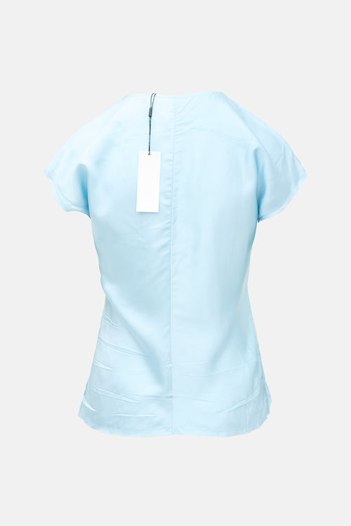 Helmut Lang Crinkled Satin Top