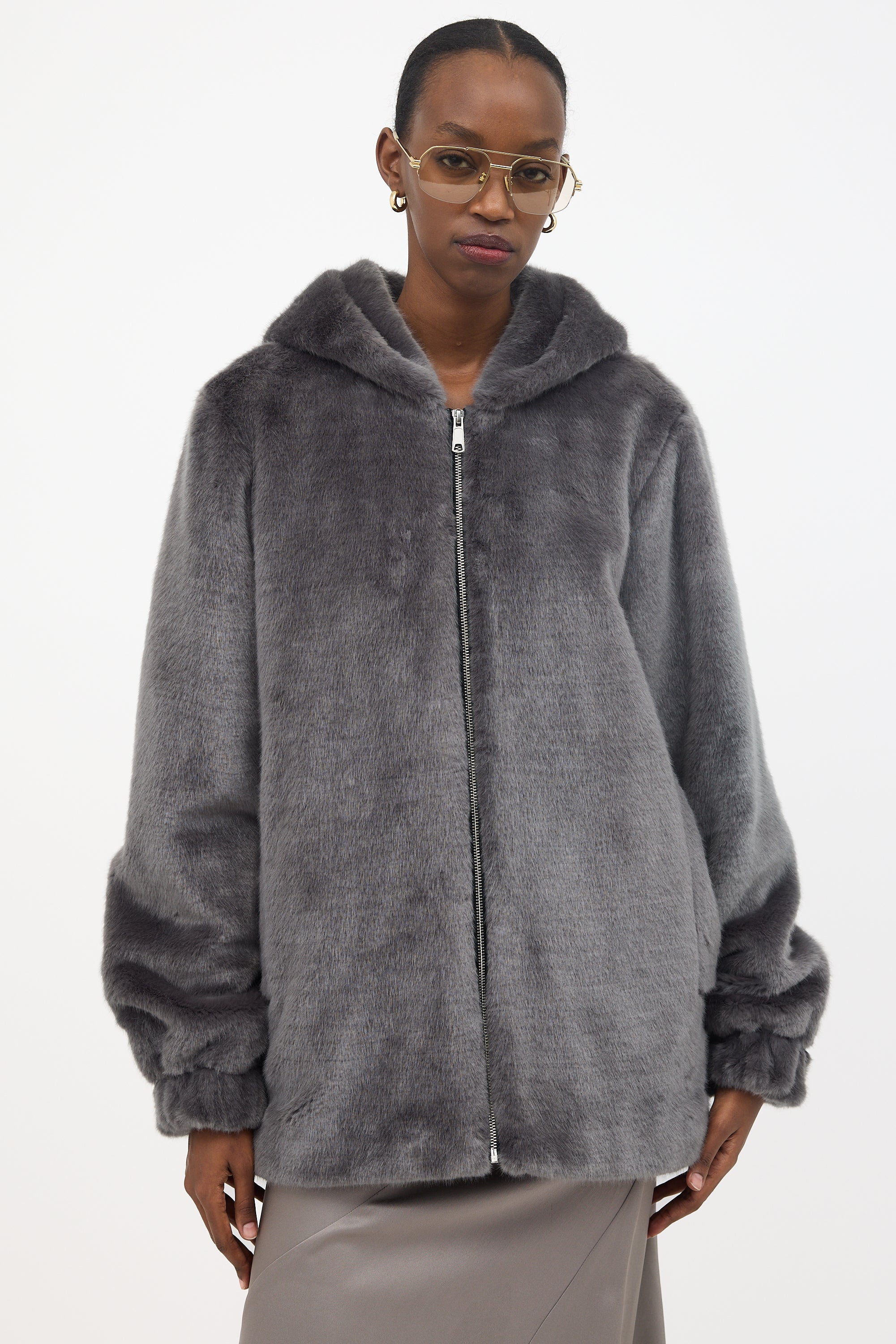 【IMXS】Oversized Fur Blouson IMXS Oversized Fur Blouson