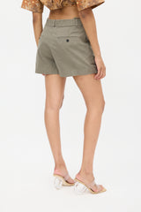 Helmut Lang Green Cargo Wrap Skort