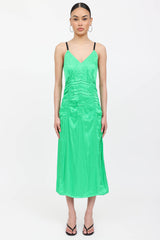 Helmut Lang Ruched Slip Dress