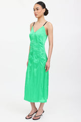 Helmut Lang Ruched Slip Dress