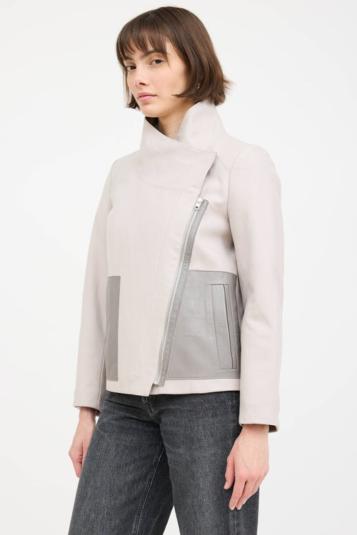 Helmut Lang Wool Fur Lined Reversible Jacket