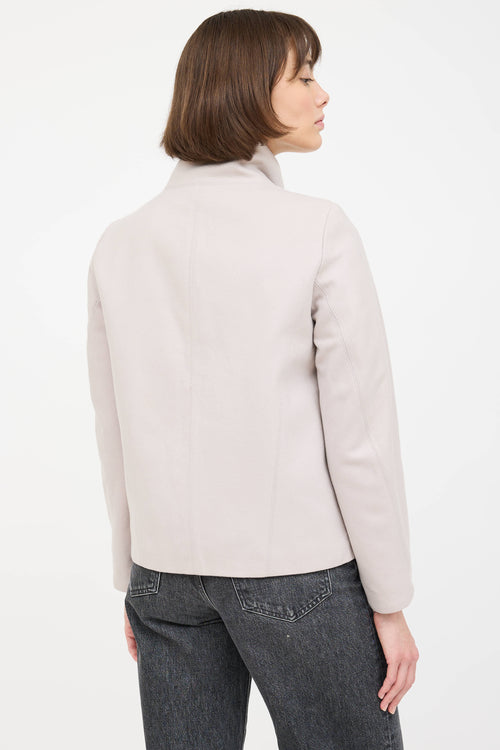 Helmut Lang Wool Fur Lined Reversible Jacket