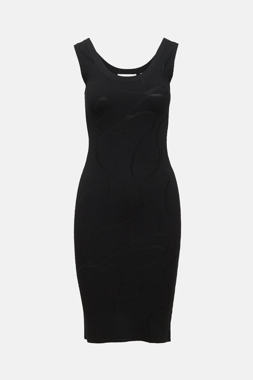 Helmut Lang Knit Patterned Dress