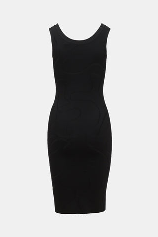 Helmut Lang Knit Patterned Dress