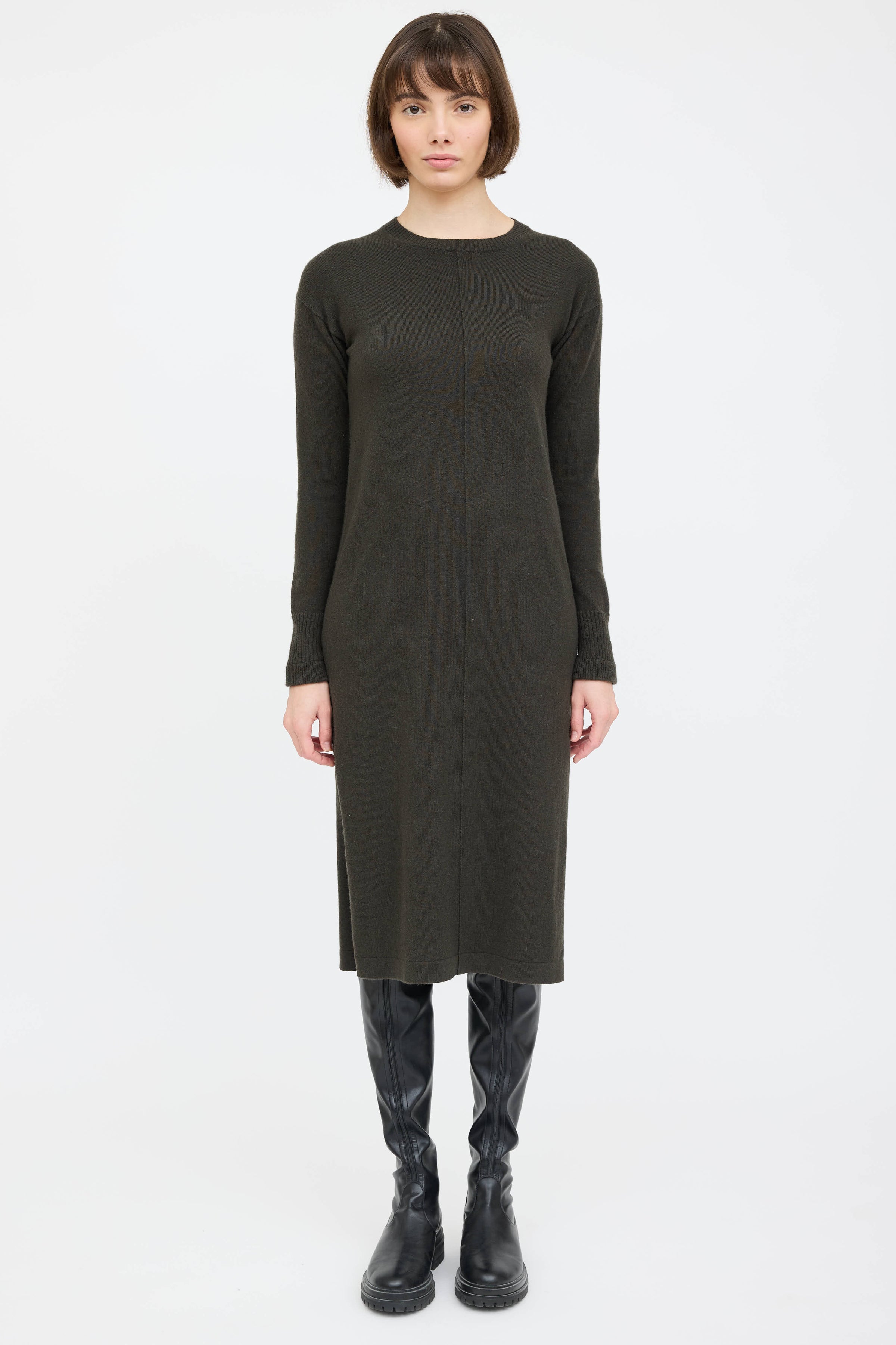 Helmut Lang // Cashmere Knit Sweater Dress VSP Consignment Helmut Lang // Cashmere Knit Sweater Dress VSP Consignment