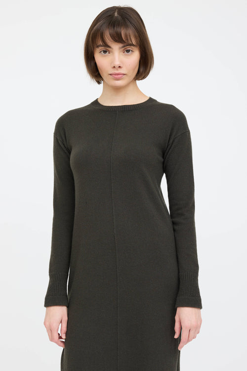 Helmut Lang Cashmere Knit Sweater Dress