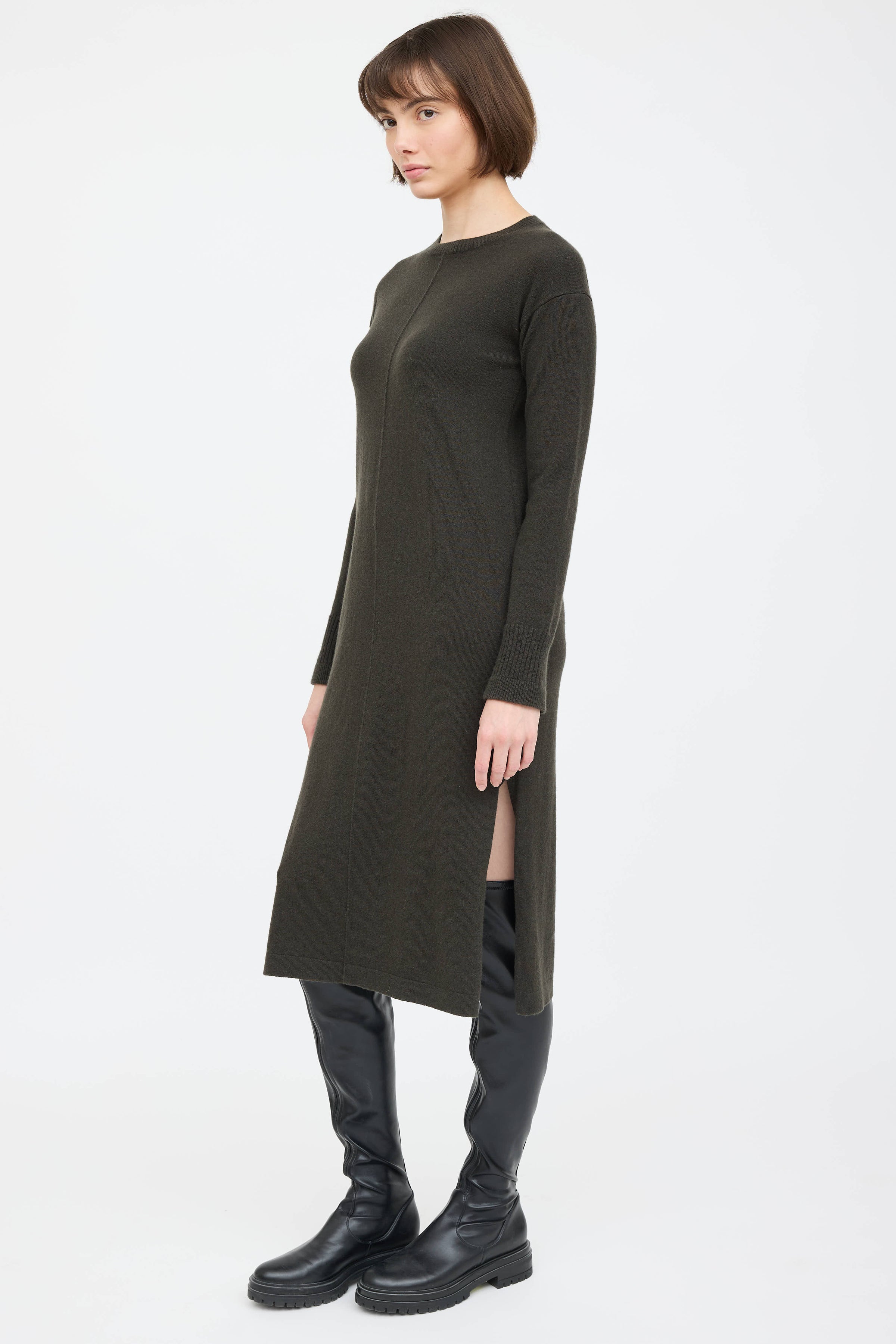 helmut lang knit dress HELMUT LANG Wool Mini Dress