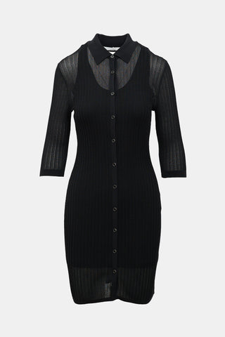 Helmut Lang Knit Polo Dress