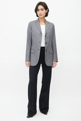 Helmut Lang Mid 1990's Bondage Strap Wool Blazer