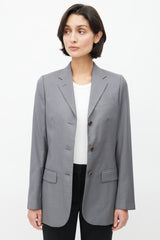 Helmut Lang Mid 1990's Bondage Strap Wool Blazer