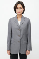 Helmut Lang Mid 1990's Bondage Strap Wool Blazer